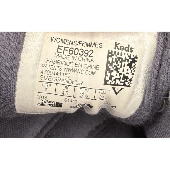 Grasshoppers Memory Foam Sneakers Women's Size 7 Gray Stripe Casual Shoes EUC - Picture 11 of 11